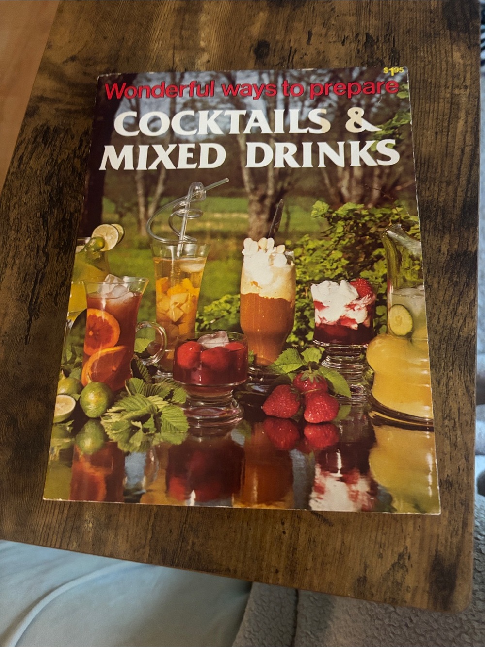 Vintage 1979 Cocktails & Mixed Drinks Cookbook Jo Ann Shirley Playmore Retro